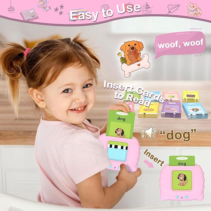Pocket Speech Therapy Toys,Alphabet Flash Cards for Toddlers with 510 Sight Words, ABC Learning Resources Toys, Autism Sensory Toys for Autistic Children, Preschool Educational Montessori Toys
