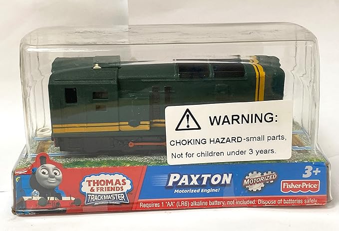 Motorized Green Henry Train Engine Toy Set, Battery-Powered Train’s Friend Toy Set ,Toddlers Train Toys for Age 3 4 5 6 7 8 Kids Boys Girls (Paxton)