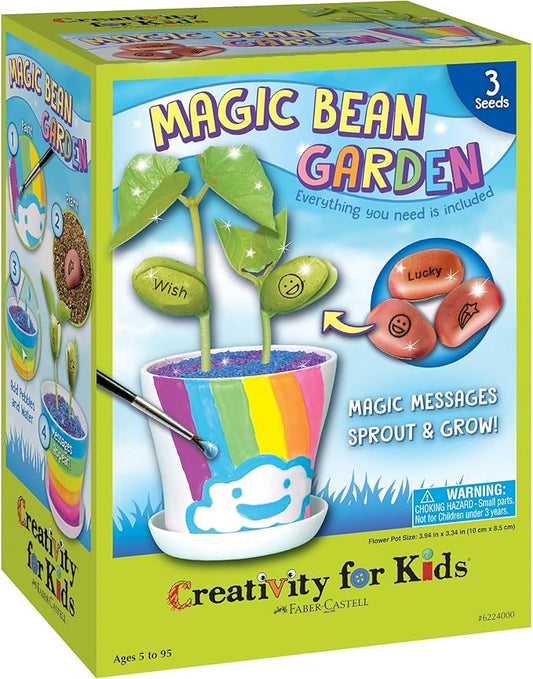 Creativity for Kids Magic Bean Garden, Reveal and Grow Magic Messages - Arts and Crafts for Girls and Boys, Kids Science Kit Ages 5-8+, Unique Gift for Kids