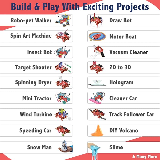 Butterfly Edufields 200+ Science Kits for Kids Age 12-14 | Gifts for 12 Year Old Boys| Circuits for Kids 8-12 | Build a Robot Kit for Kids 8-12 | Stem Kits for Kids Age 12-14 | Electronic Kit