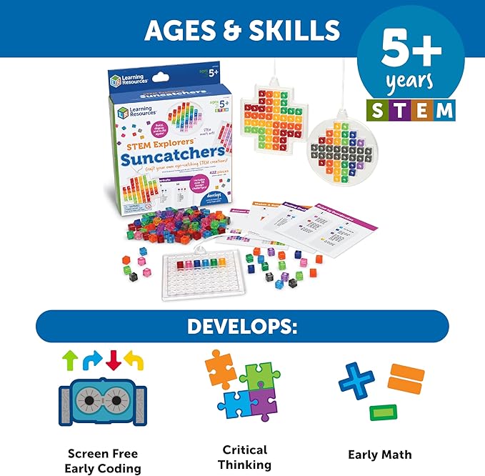 Learning Resources STEM Explorers Suncatchers, Science for Kids, Building Toys, STEM Toys for Ages 5+, Educational Toys