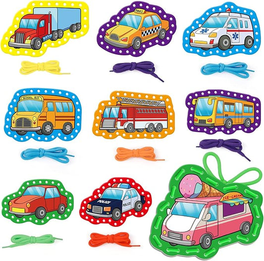 Quilinz Lacing Cards,Sewing Kit for Kids,Fine Motor Toys,Shoe Tying Practice,Classroom Must Haves,Manipulatives for Preschoolers,Homeschool Supplies,Preschool Learning Activities,Toddler Crafts