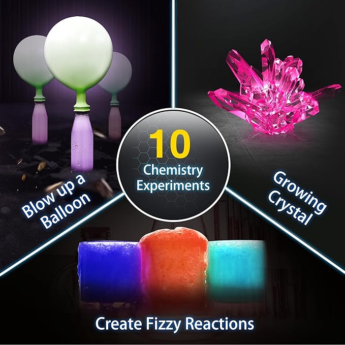 STEM Science Kits for Kids Age 8-12, Mini Science Lab with 75+ Easy Science Experiments, Featuring Chemistry Set, Science Magic, Earth Science, Educational Toys for Boys and Girls