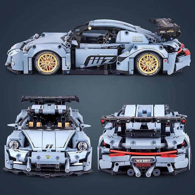 Technic Car Building Blocks Set for Adults, 1465 Pieces 1:14 Super Sports Car Model Building Kits, Racing Car Collectible Gifts for Men Teenagers Boys Aged 12+