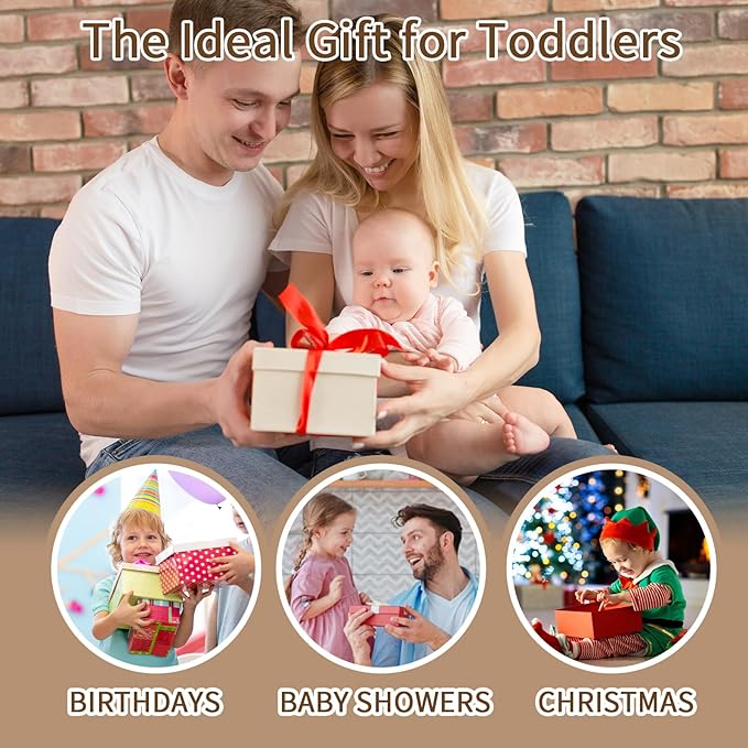 Montessori Toys for 1-3 Year Old, Wooden Color Sorting Learning Toys for Toddlers, Fine Motor Skills Toys for 2-3, Sensory Development Educational Matching Games, 18 Month Old Toys Baby Boys Girls