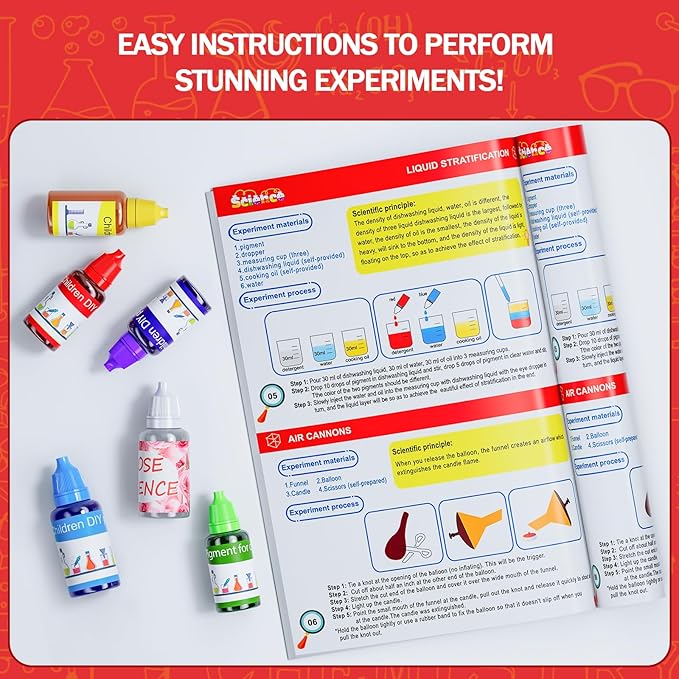 Science Kits for Kids - 110 Experiments Science Kit for Kids Age 6-8, 8-12, Kids Science Kits Age 5-8+, Science Kits STEM Kits Educational Scientific Toys for Kids 6 7 8 9 10 12+ Years Old