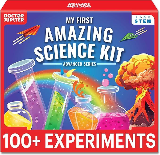 Doctor Jupiter My First Amazing Science Kit for Kids Ages 4+ | Birthday Gift Ideas for 4-5-6-7-8-9-10-11-12 Year Old Boys & Girls | STEM Learning & Educational Toys |Advanced Science Experiment Series