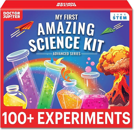 Doctor Jupiter My First Amazing Science Kit for Kids Ages 4+ | Birthday Gift Ideas for 4-5-6-7-8-9-10-11-12 Year Old Boys & Girls | STEM Learning & Educational Toys |Advanced Science Experiment Series