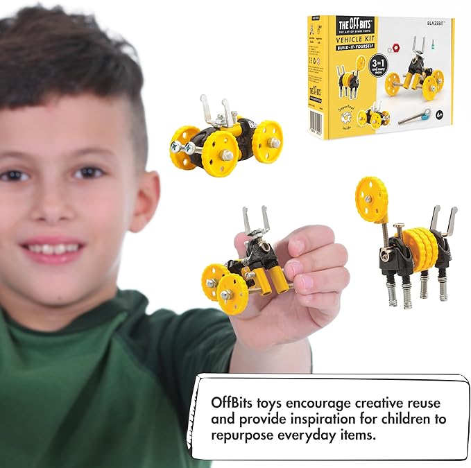 Vehicle Stem Building Toys, Educational Build Your Own Robot Toy for Kids Age 6 7 8 9+ Year Old Boys and Girls, Stem Toys Engineering Kit, Construction Toys Steam Gift - BlazeBit