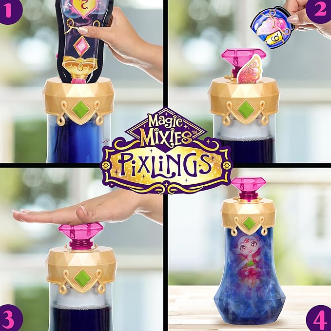 Magic Mixies Pixlings. Faye The Fairy Pixling. Create and Mix A Magic Potion That Magically Reveals A Beautiful 6.5" Pixling Doll Inside A Potion Bottle! Who Will You Magically Create?