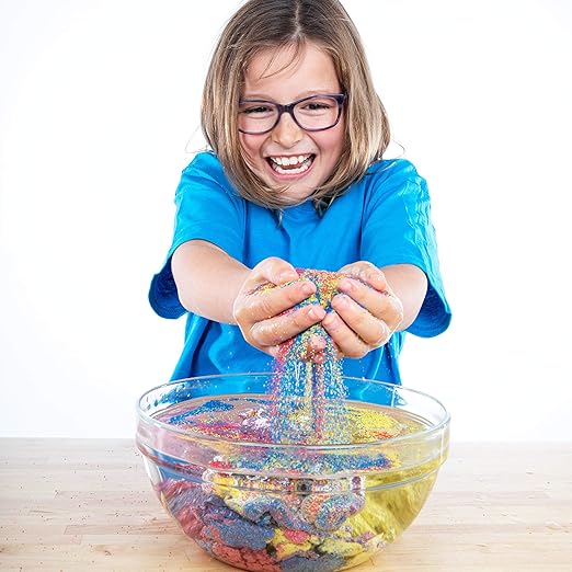 Steve Spangler Science Magic Sand, 227g, Yellow – Colored Play Sand That Never Gets Wet, Exciting STEM Activity, Learn and Teach About Water Molecules for Home and Classroom Use