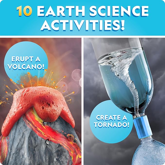National Geographic Mega Science Lab - Science Kit for Kids with 130+ Easy Experiments, Featuring Earth Science, Chemistry Set, and Science Magic STEM Projects for Boys and Girls (Amazon Exclusive)