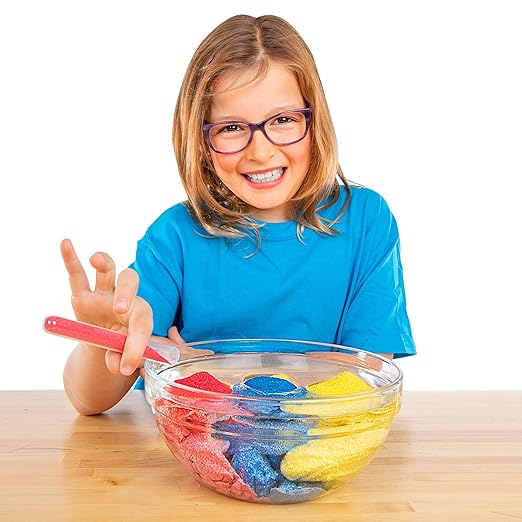 Steve Spangler Science Magic Sand, 227g, Yellow – Colored Play Sand That Never Gets Wet, Exciting STEM Activity, Learn and Teach About Water Molecules for Home and Classroom Use