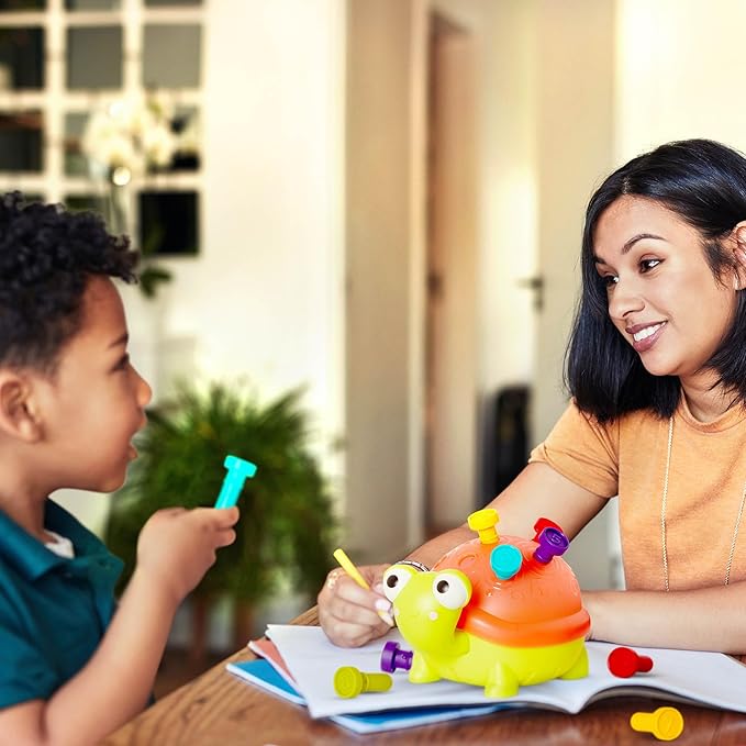 B. toys- Teaching Turtle- 10 Numbered & Colorful Pegs – Learning Toy with Lights & Sounds – Educational Toys for Toddlers, Kids – 18 Months +