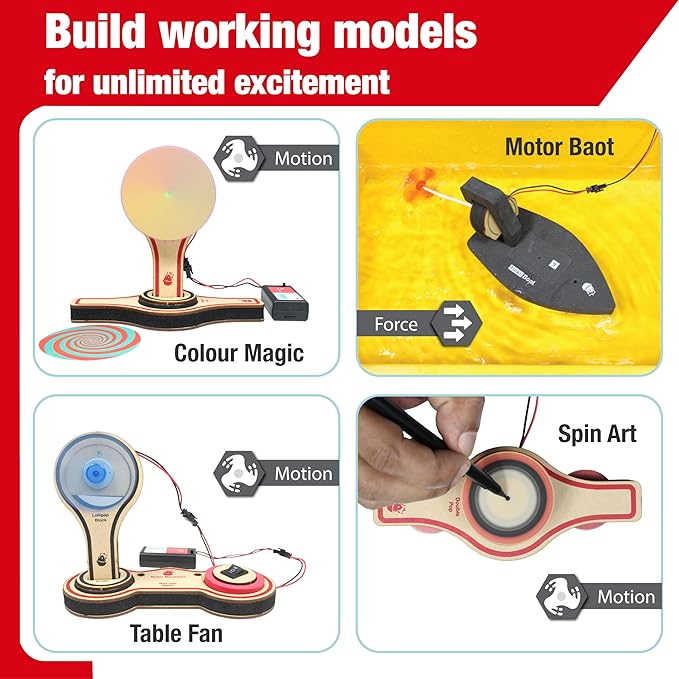 Butterfly Edufields 20in1 STEM Toys for Boys & Girls Age 8-12 | STEM Kits for Kids Age 8-12| Science Kits 8-10 | Motor Machines Project Kit | Robotics & Engineering Toys| Gift for 6 7 8 9 10 Year Old
