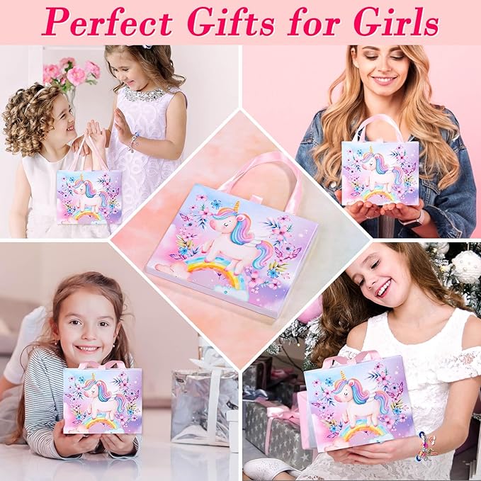 Thrilez DIY Bracelet Making Kit for Girls, 97Pcs Charm Bracelets Kit with Beads, Pendant Charms, Bracelets and Necklace String for Bracelets Craft & Necklace Making, Gift Idea for Kids and Girls