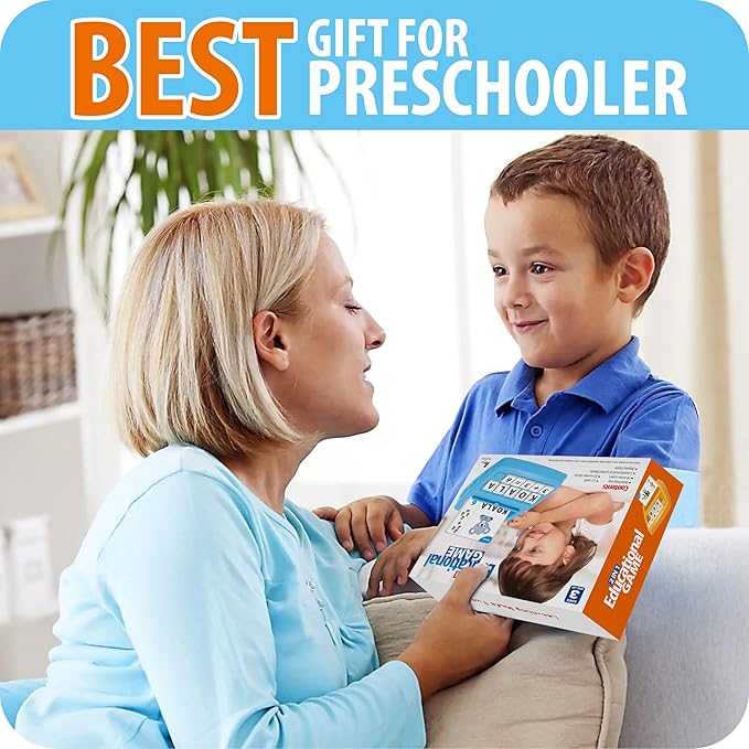 Yolscue Montessori Matching Letter Games,Educational Toys for 3-8 Year Olds Boys Girls,Alphabet Learning Toys for Kids Ages 3-8 Years,Birthday Party Gifts for 3-8 Year Olds Boys Girls(Blue)