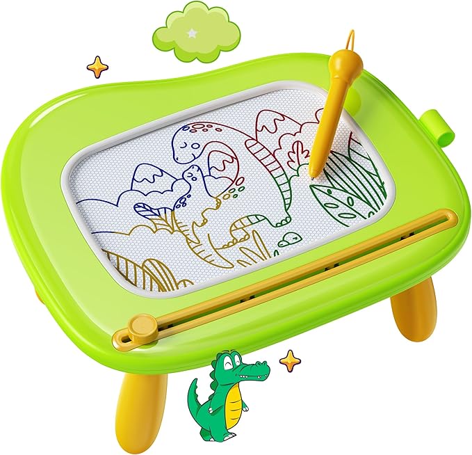 KOKODI Toys Gifts for 1 2 3 Years Old Girl, Sturdy Magnetic Drawing Board Sketch Doodle Pad, Educational Learning Birthday Toddler Easter Basket Stuffers Kids- Left Hands Friendly
