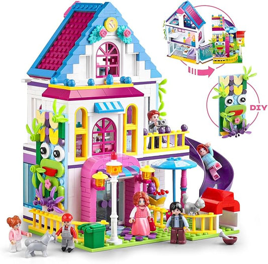 House Building Set That Compatible with Lego Friends for Girls Age 8-12 Pretend Play Set for Girls Age 6-12
