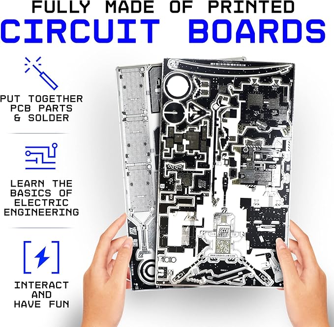 Space O DIY Engineering Kit - Solar Orbiter Model Building Kit - Solar-Powered Science Toy Kits - Educational STEM Kit, Electrical Engineering Kit - DIY Toy Gift for Adults, Teens, Kids 14+