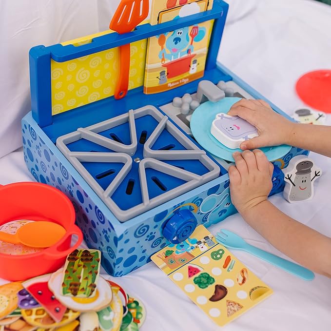 Melissa & Doug Blue's Clues & You! Wooden Cooking Play Set (42 Pieces)