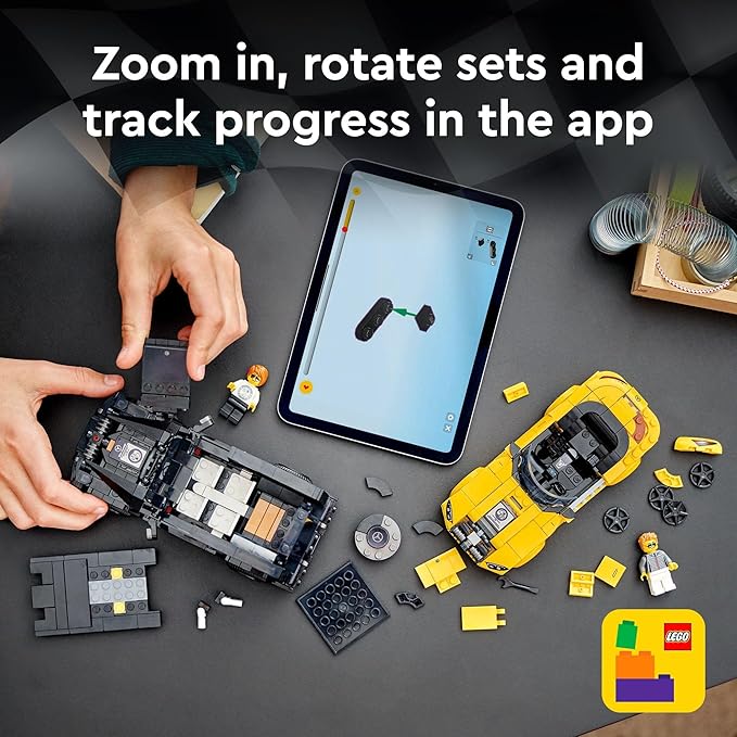 LEGO Speed Champions Mercedes-AMG G 63 & Mercedes-AMG SL 63 F1 Toy Car, Formula 1 Vehicle Set for Kids, 2 Building Sets with 2 Driver Minifigures, Convertible Toy Car Gift for Boys and Girls, 76924