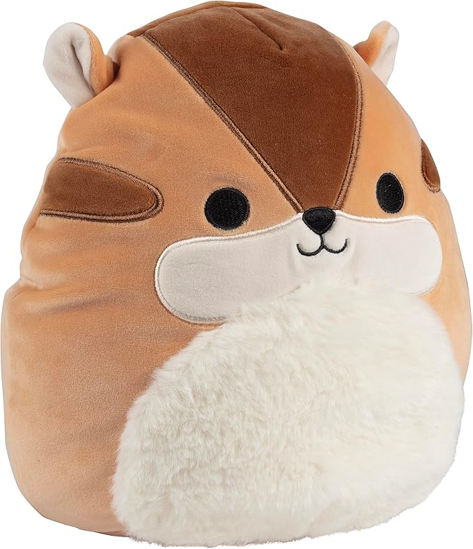 Squishmallows Original 10-Inch Melzie The Chipmunk - Official Jazwares Plush - Collectible Soft & Squishy Chipmunk Stuffed Animal Toy - Add to Your Squad - Gift for Kids, Girls & Boys