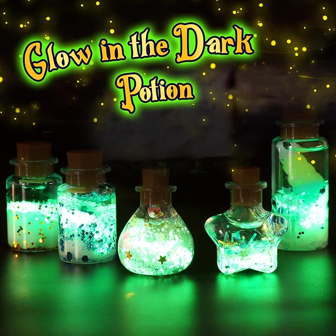 wookidel Fairy Magic Kit for Kids with 22PCS Potion Bottles, Potions Making Craft Kit - Gift for Christmas, Birthday, Creative Art Craft Toys for Girls Boys 6 7 8 9 10 12 Year Old