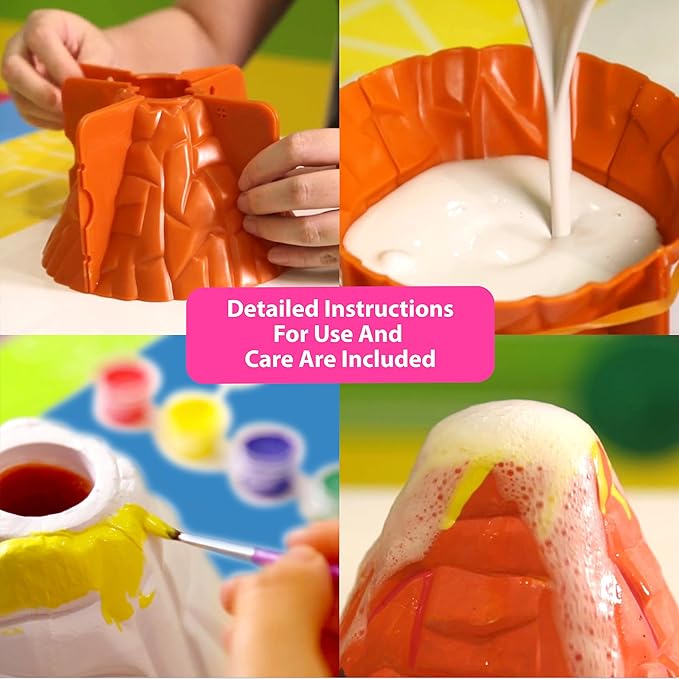 4M KidzLabs Volcano Making Kit, DIY Science Kit STEM, For Boys & Girls Ages 8+