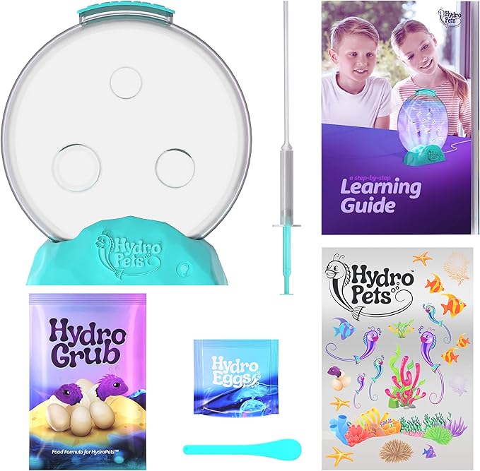Live Sea Pets Habitat Kit, Light Up Tank - Science Experiments Kits - Educational STEM Kids Toys for Boys & Girls Age 6, 7, 8, 9, 10-12+ Year Old Toy Gifts - Hatch & Grow Aquatic HDROPT