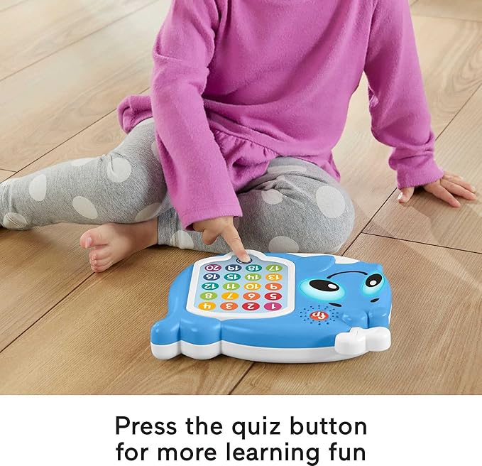 Fisher-Price Toddler Educational Toy Linkimals 1-20 Count & Quiz Whale Activity with Interactive Lights & Music for Ages 18+ Months