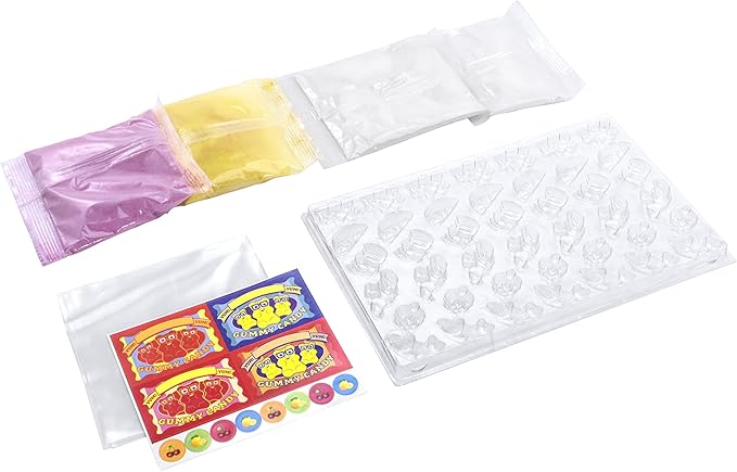 Thames & Kosmos Gummy Candy Lab - Bears, Fruit, Dolphins & Dinosaurs! Sweet Science STEM Experiment Kit, Make Your Own Gummy Candies in Cool Shapes & Colors | Learn Chemistry | New & Improved Formula