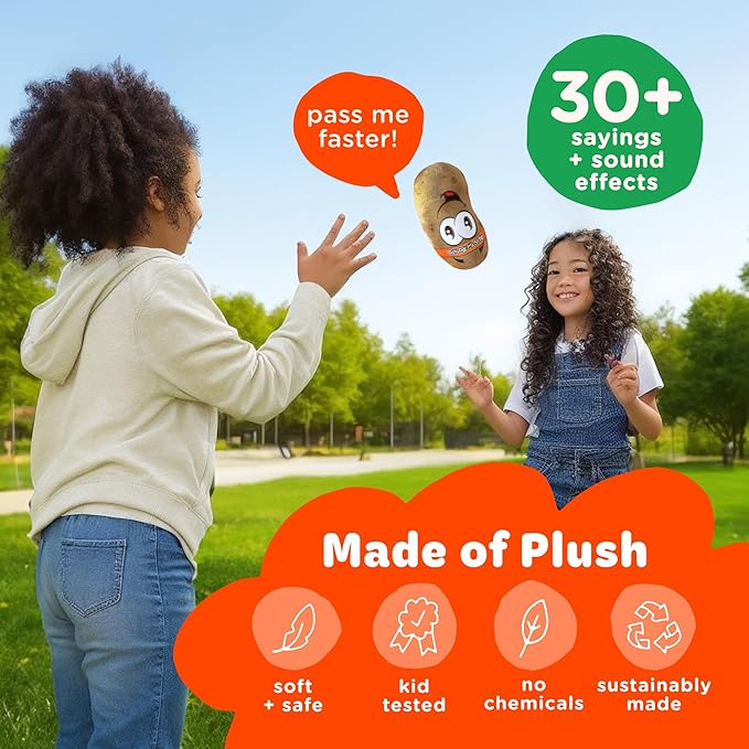 Move2Play, Pass The Potato | Hilariously Wild and Fun | Kids Game | Family Friendly Christmas Gift for Ages 2, 3, 4, 5, 6, 7, 8+ Year Old Girls & Boys | Preschool & Toddler Birthday Party