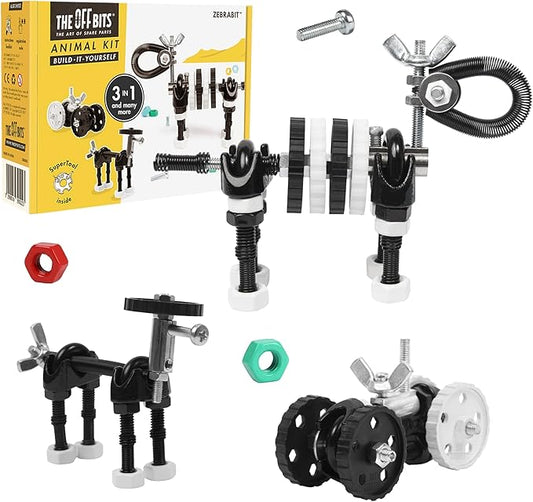 Build Your Own Animal Robot, Educational Stem Building Toys for Kids Age 6 7 8 9+ Year Old, Zebra Robot Stem Toys Engineering Kit, Construction Toys Steam Gift for Boys Girls