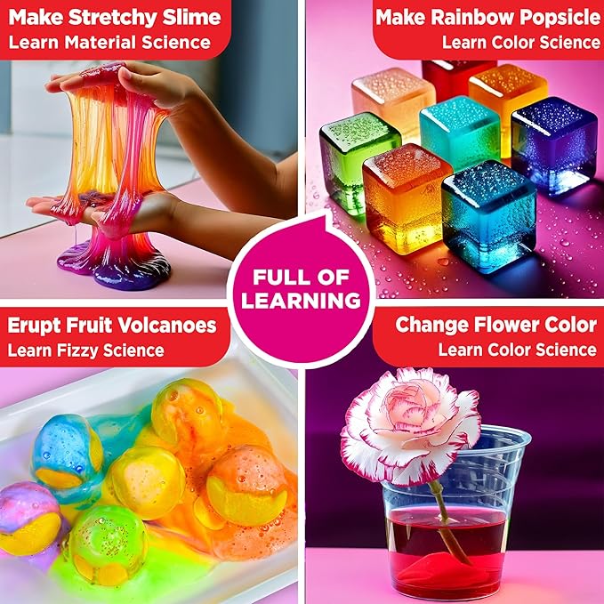 Doctor Jupiter Girls’ First Science Gift Set for Girls Ages 4+ | Set of Girls' First Science Kit & Amazing Science Kit |Birthday Gift Ideas for 4-5-6-7-8 Year Old Girls |STEM Learning & Education Toys