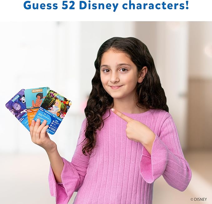 Skillmatics Card Game - Guess in 10 Disney, Perfect for Girls, Boys, Kids, Teens, Adults Who Love Board Games, Cinderella, Mickey Mouse, Moana, Valentine's Day Gifts for Ages 6, 7, 8, 9 and Up