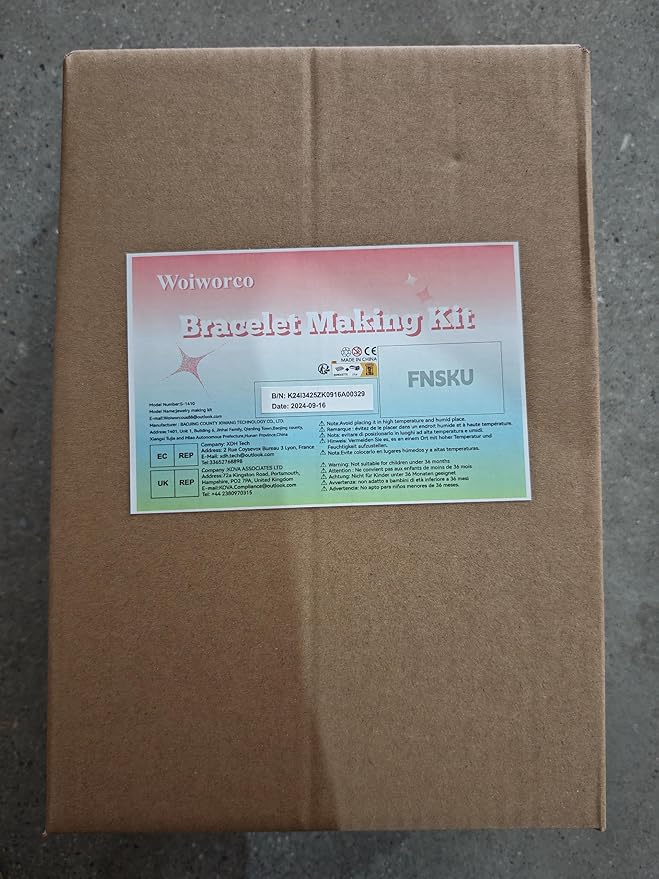 Woiworco Jewelry Making Kits Bracelet Making Kit with Jewelry Box, Valentine's Day Gifts Birthday Gifts for Kids Girls 4-6 8-12, Art and Craft Set