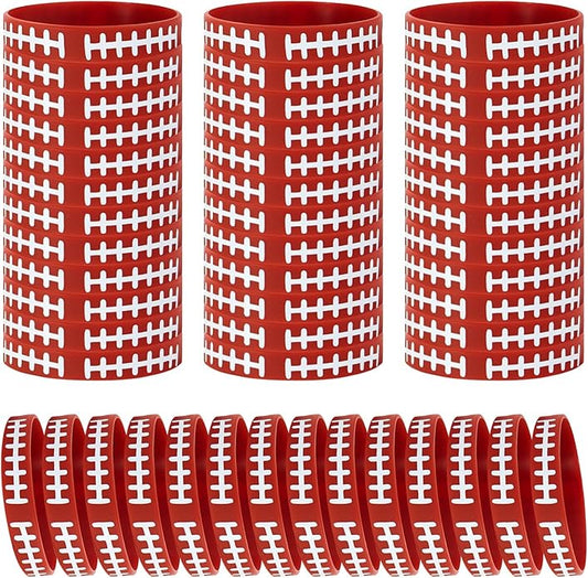 SOTOGO 48 Pieces Bracelets Multicolor Silicone Stretch Wristbands for Christmas Birthday Party Supplies