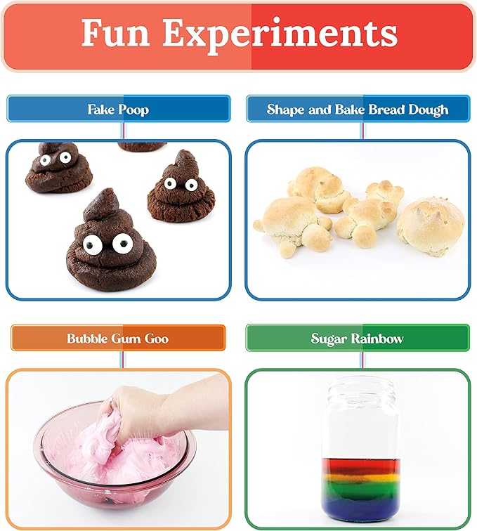 Carson Dellosa Grades 2-5 Mini Maker Science Kits: Food Science, Journal, Activity Book, Experiment Cards, Stickers, Goggles, Name Tag for STEM Activities, Classroom or Homeschool Curriculum (31 pc)