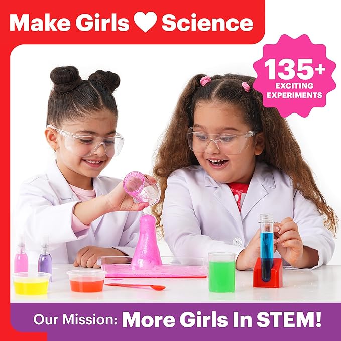 Doctor Jupiter Girls Science Kit for Kids Ages 8-10-12-14 | Christmas, Birthday Gift Ideas for 8,9,10,11,12 Year Old Girls| 6-8 Experiments of Different Sciences| STEM Learning & Educational Toys