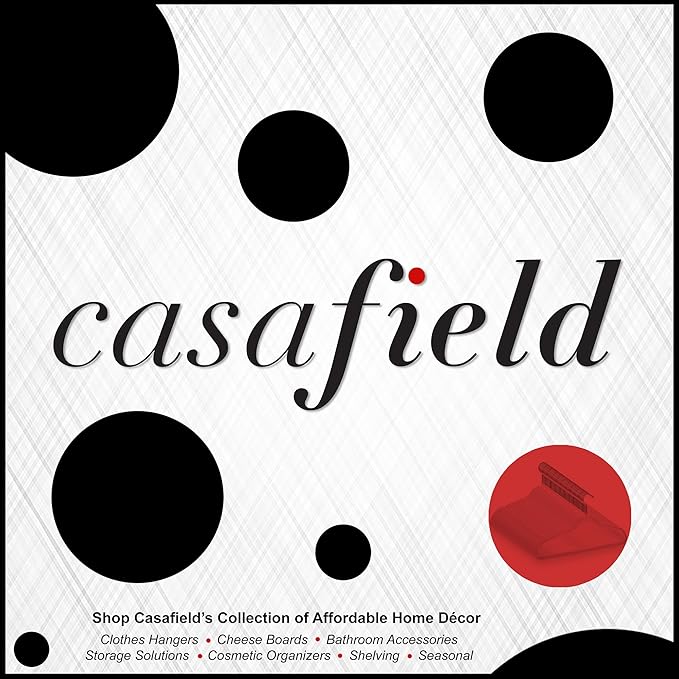 Casafield 50 Velvet Baby Hangers - 11" Size for Infant & Toddler Clothes - Black