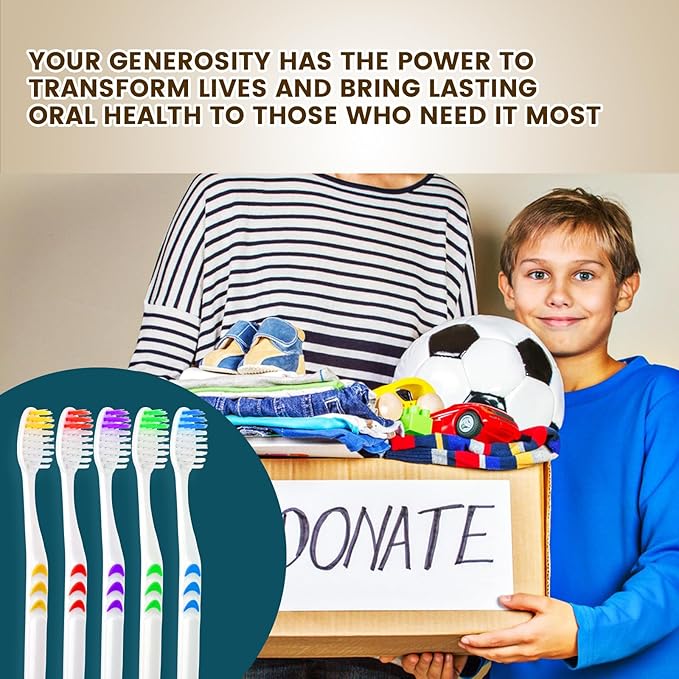 Navona 300 PCS Individually Wrapped Bulk Toothbrush Pack, Disposable Toothbrush, Soft Toothbrush for Adult or Kid, Soft Bristle Toothbrush, Ergonomics Handle, Perfect for Travel, Hotel, Donation