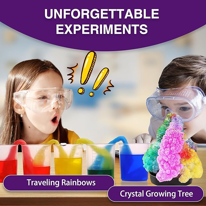 STEM Science Kits for Kids Age 8-12, Mini Science Lab with 75+ Easy Science Experiments, Featuring Chemistry Set, Science Magic, Earth Science, Educational Toys for Boys and Girls