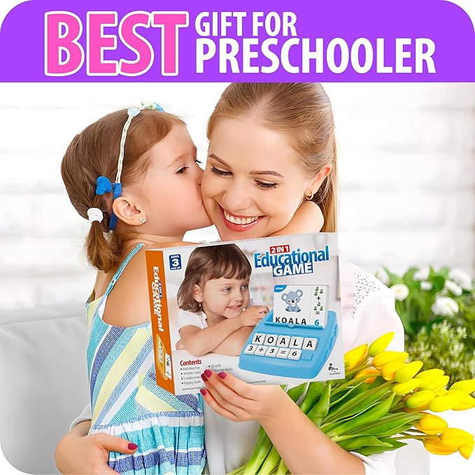 Yolscue Montessori Matching Letter Games,Educational Toys for 3-8 Year Olds Boys Girls,Alphabet Learning Toys for Kids Ages 3-8 Years,Birthday Party Gifts for 3-8 Year Olds Boys Girls(Purple)