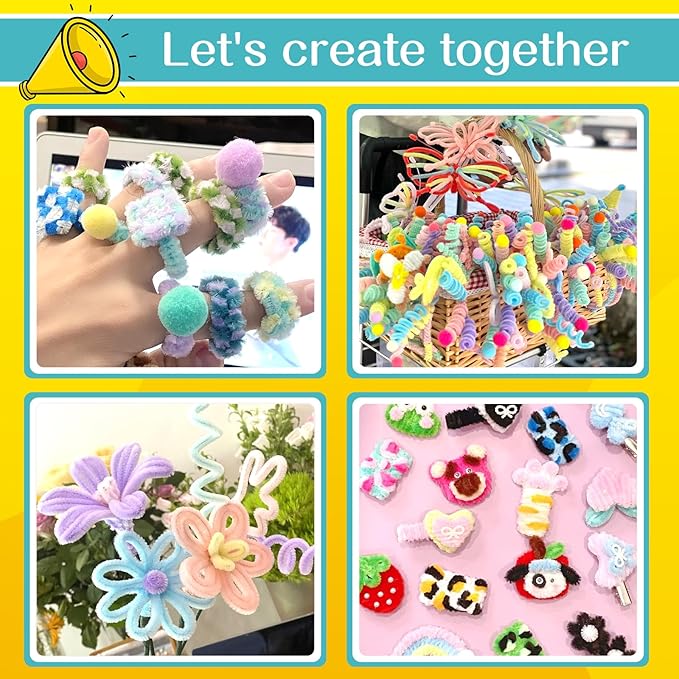 100 Pieces Pipe Cleaners Chenille Stem, Solid Color Pipe Cleaners Set for Pipe Cleaners DIY Arts Crafts Decorations, Chenille Stems Pipe Cleaners (Beige)