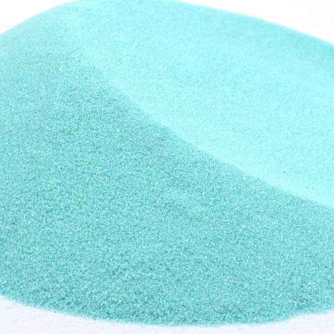 Shiny Stone Colorful Sand,Rainbow Sand,Art Sand,Colored Sand,Craft Sand,Decorative Wedding Vibrant Sand, 250g/0.55lb/8.81oz for Wedding Succulent Terrarium Vase (Dark Cyan)