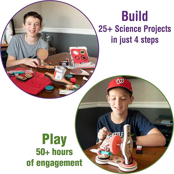 Butterfly Edufields 20in1 STEM Toys for Boys & Girls Age 8-12 | STEM Kits for Kids Age 8-12| Science Kits 8-10 | Motor Machines Project Kit | Robotics & Engineering Toys| Gift for 6 7 8 9 10 Year Old