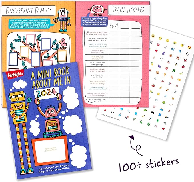 Highlights Puzzle Fun 2024 Puzzle Books for Kids Ages 6 and Up, 4-Book Set of Brain Teasers, Mazes, Word Puzzles and More Travel-Friendly Screen Free Brain-Boosting Activities