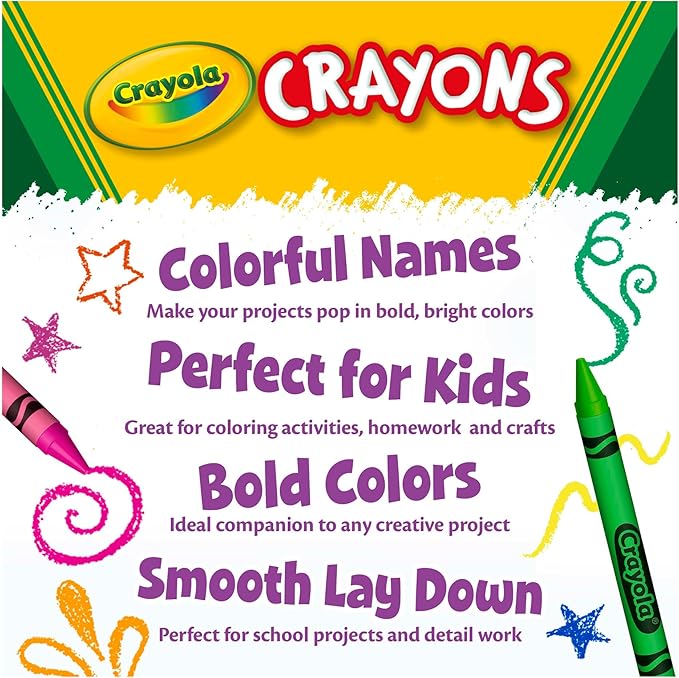 Crayola Crayon Classpack, 800 Count, Bulk School Supplies For Teachers, Large Crayon Box, 8 Colors