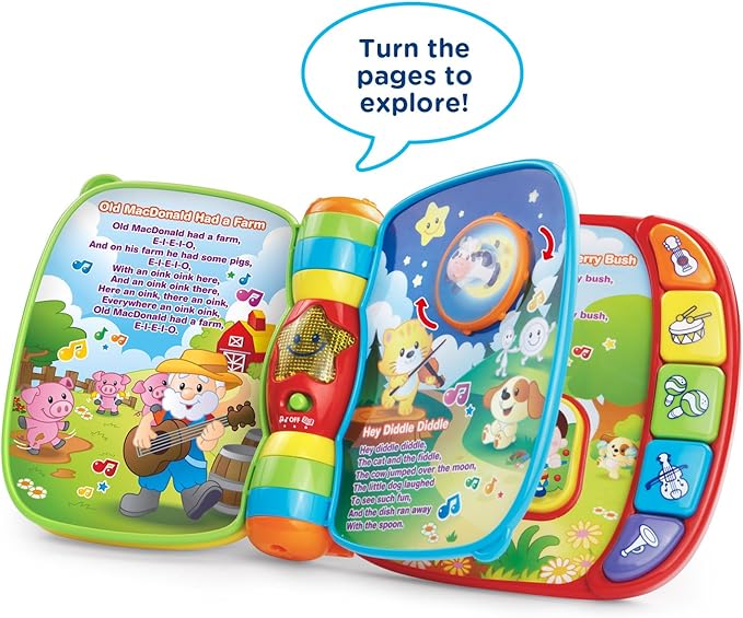 VTech Musical Rhymes Book (Frustration Free Packaging), Red
